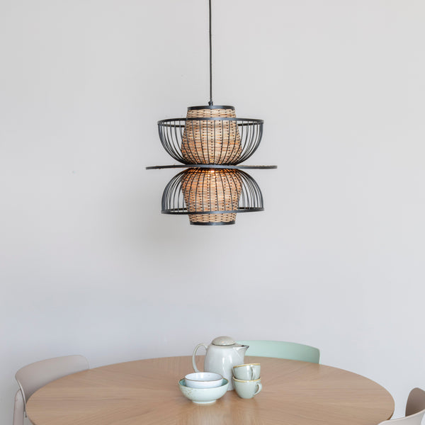 Carmen L - Pendant Lamp - Metal - Black