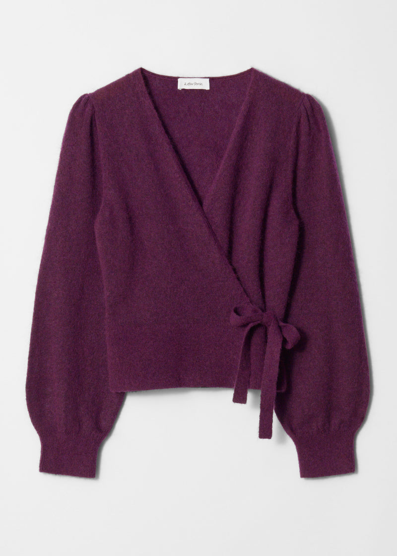Cardigan Pa Giselle Wrap Cardigan - Purple - Women