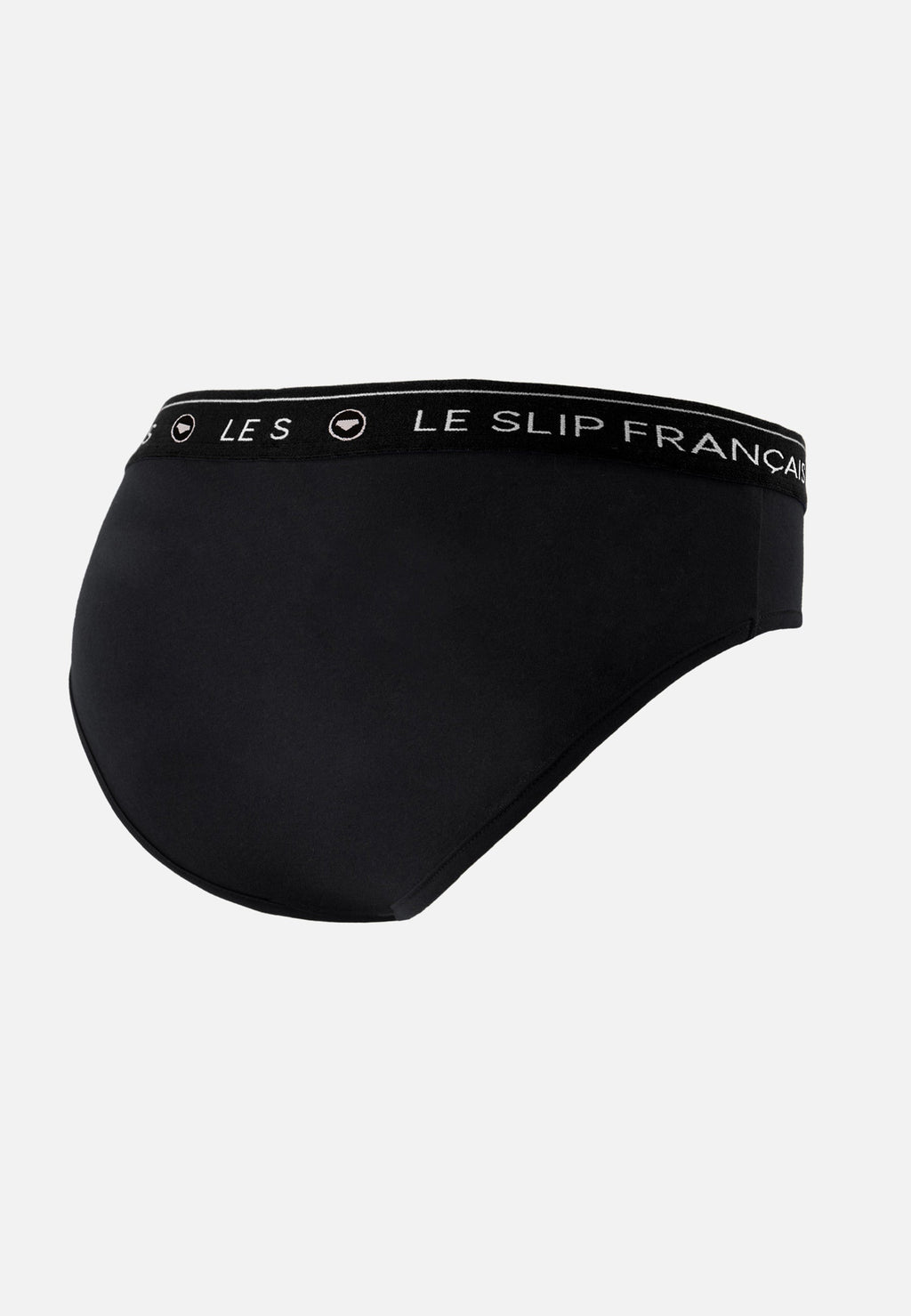 Slip A Vita Alta In Cotone - Nero
