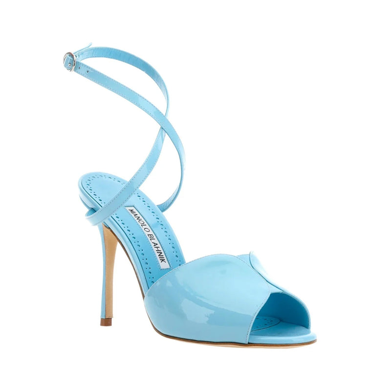 Sandales - Manolo Blahnik Hourani 105 - Blue
