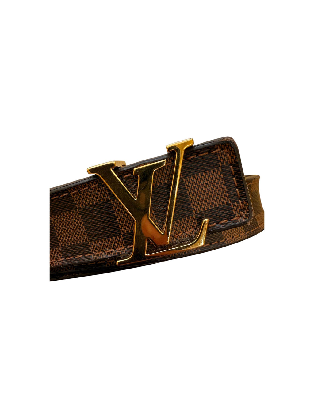 Ceinture Louis Vuitton Lv Initiales Belt Wide Toile - Marron