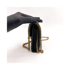 Sac Porté Épaule Gucci Gg Marmont Chain Mini Cuir - Noir