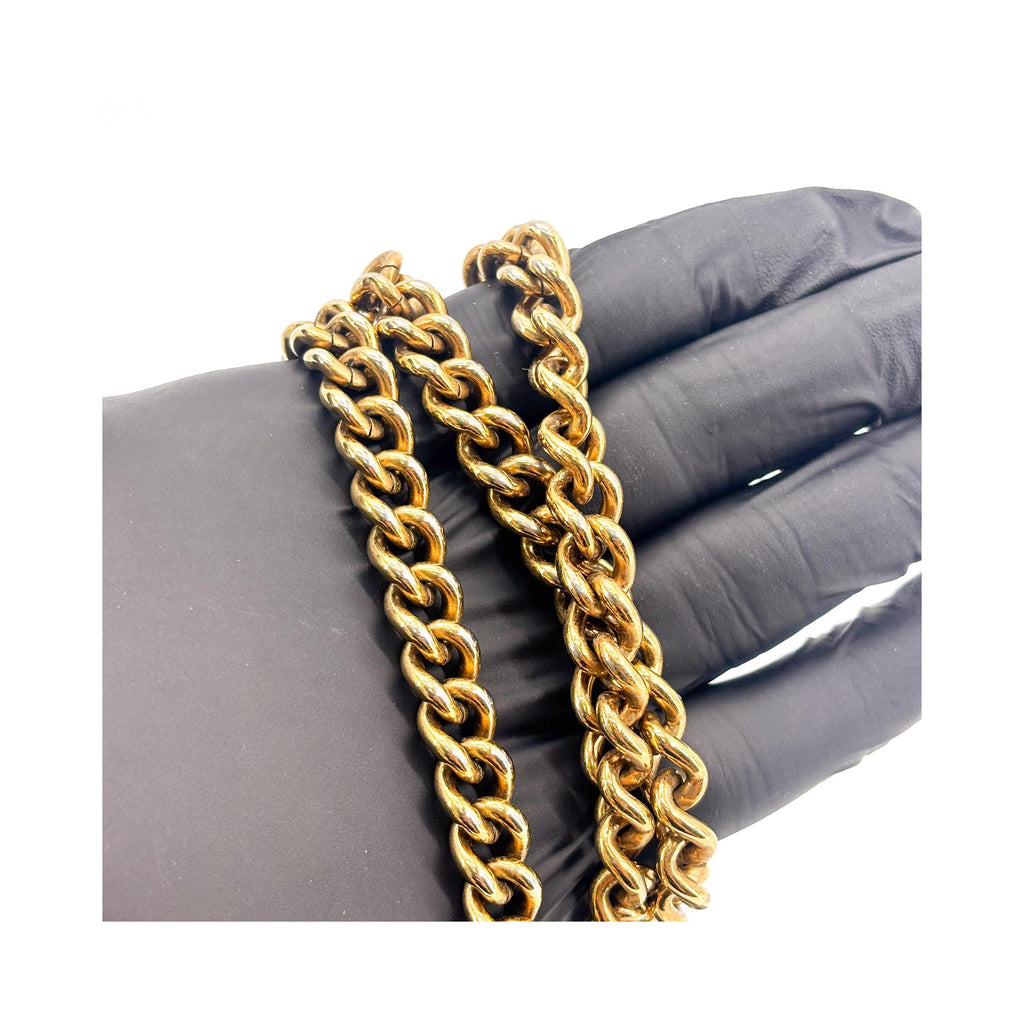 Sac Porté Épaule Gucci Gg Marmont Chain Mini Cuir - Noir