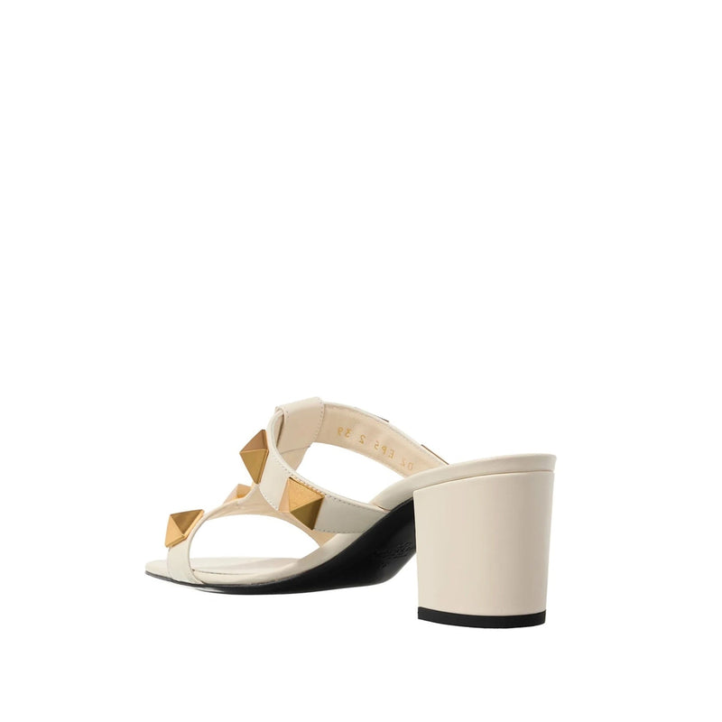 Sandales - Valentino Garavani Roman Stud Leather - Cream