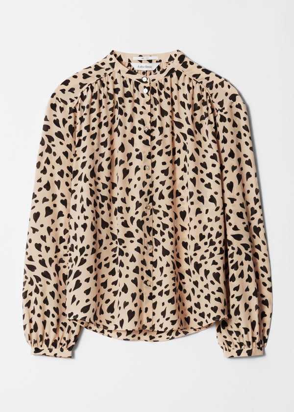 Blusa Pa Inés De Seda - Beige