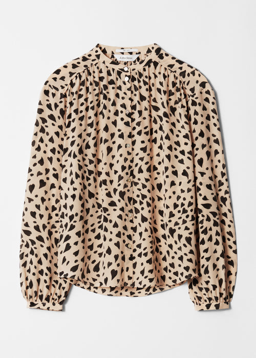 Blusa Pa Ines Seda - Beige - Mujer