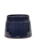 Glazed Shades - Pot De Fleurs - M - Terre Cuite - Bleu