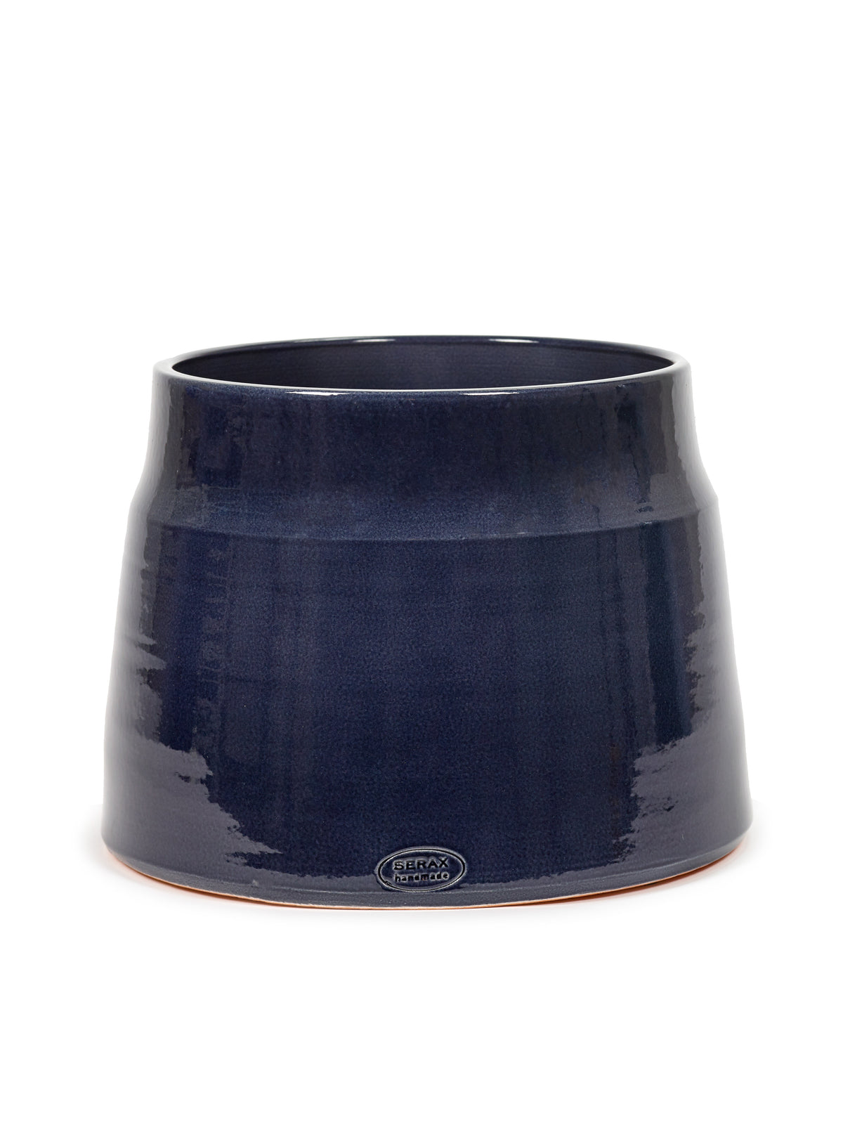 Glazed Shades - Pot De Fleurs - M - Terre Cuite - Bleu
