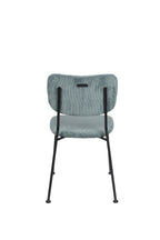 Benson - Chaise De Salle À Manger - Tissu - Gris/Bleu