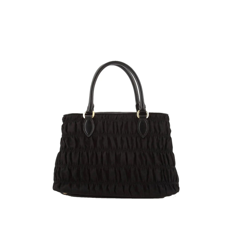 Sac À Main Prada Gaufre Nylon - Femme - Black