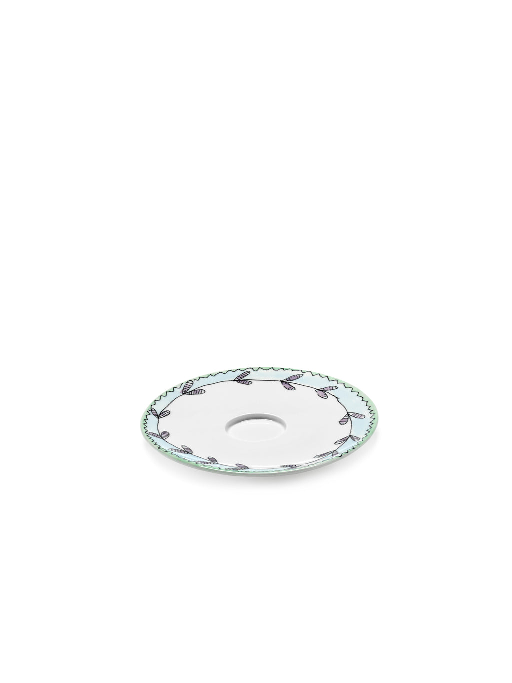 Midnight Flowers - Lot De 2 Soucoupes Pour Tasse À Café Haute - Porcelaine Bone China - Blossom Milk