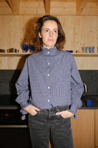 Garance Vichy Navy Blouse