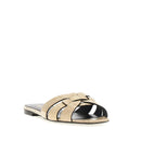 Sandales - Saint Laurent Tribute Eel Leather Flat - Beige