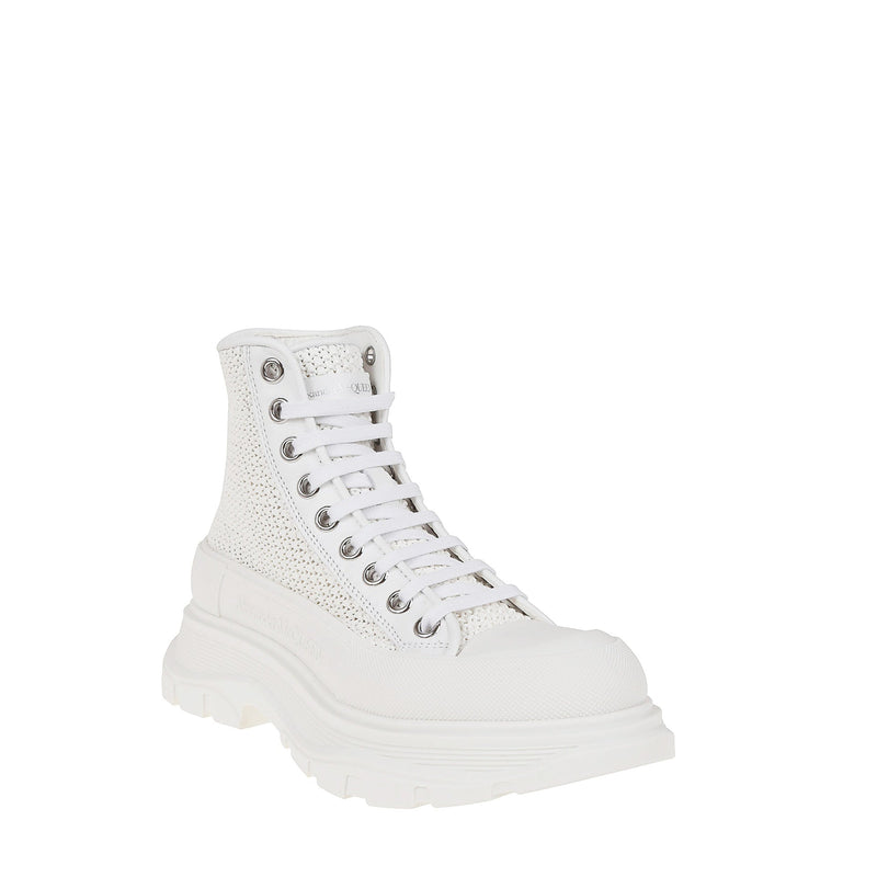 Sneakers - Alexander Mcqueen Tread Slick High-Top - White