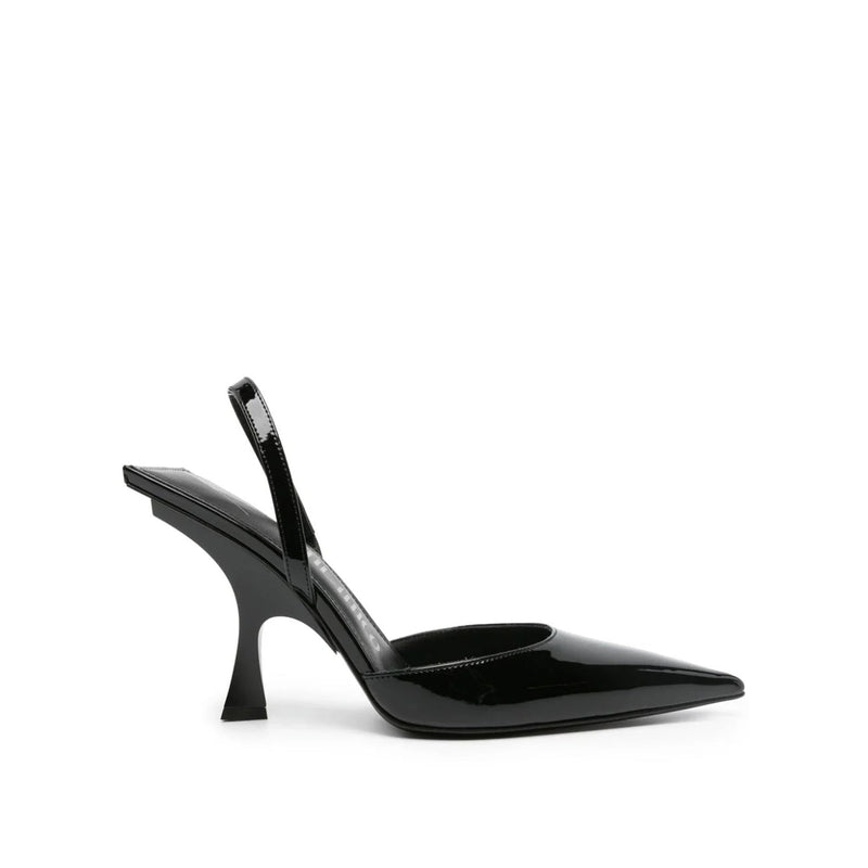 Escarpins - The Attico Ester Leather Slingback - Black