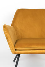 Bon Velours - Lounge Chair - Fabric - Gold
