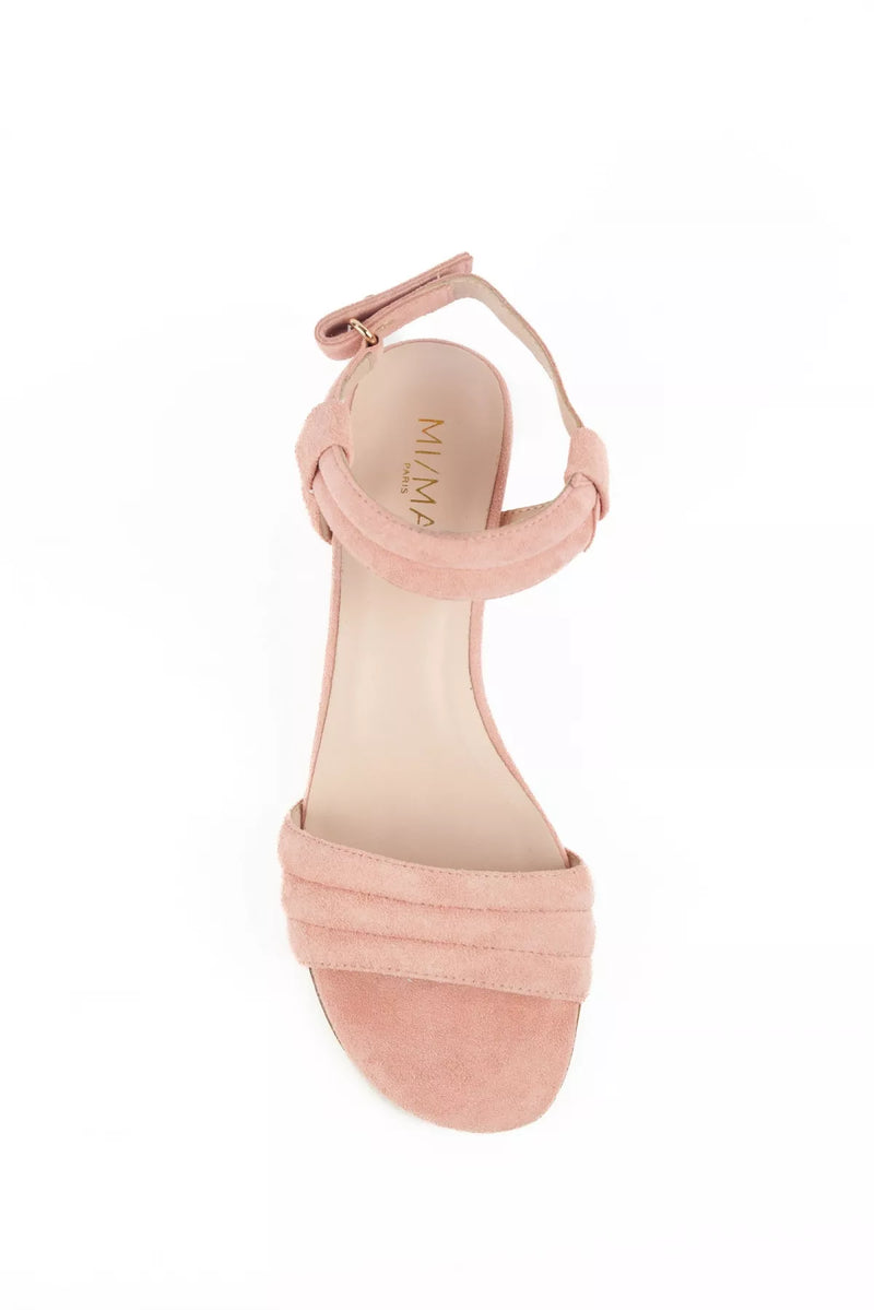 Sandalias de tacón bajo rosa Kilian