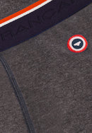 Boxer Long Gris Foncé En Coton - Michel Gris