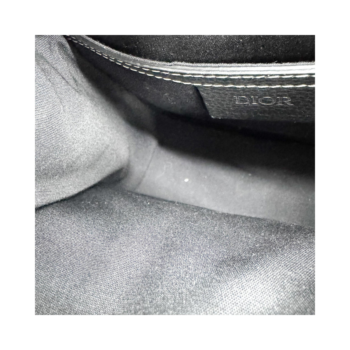 Sac À Dos Christian Dior Saddle Mini Calfskin - Noir
