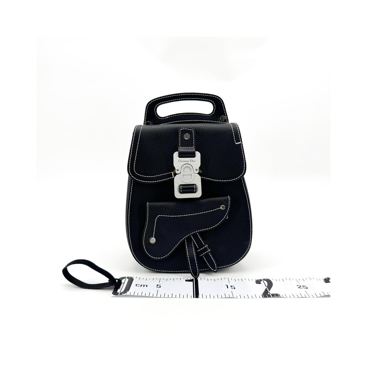 Sac À Dos Christian Dior Saddle Mini Calfskin - Noir