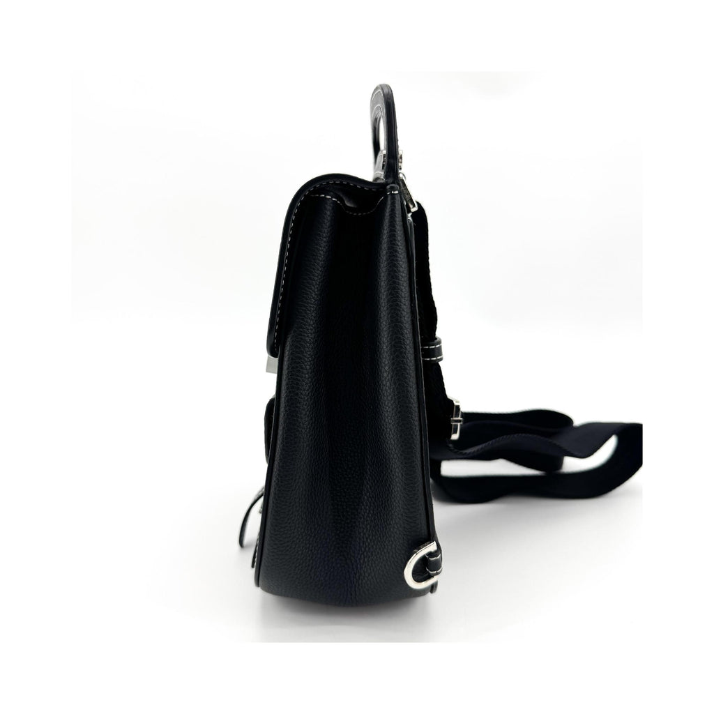 Sac À Dos Christian Dior Saddle Mini Calfskin - Noir