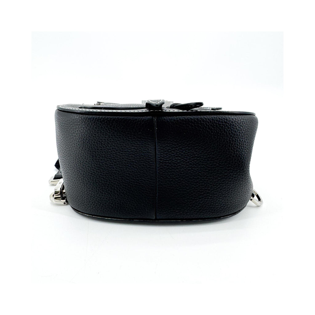 Sac À Dos Christian Dior Saddle Mini Calfskin - Noir