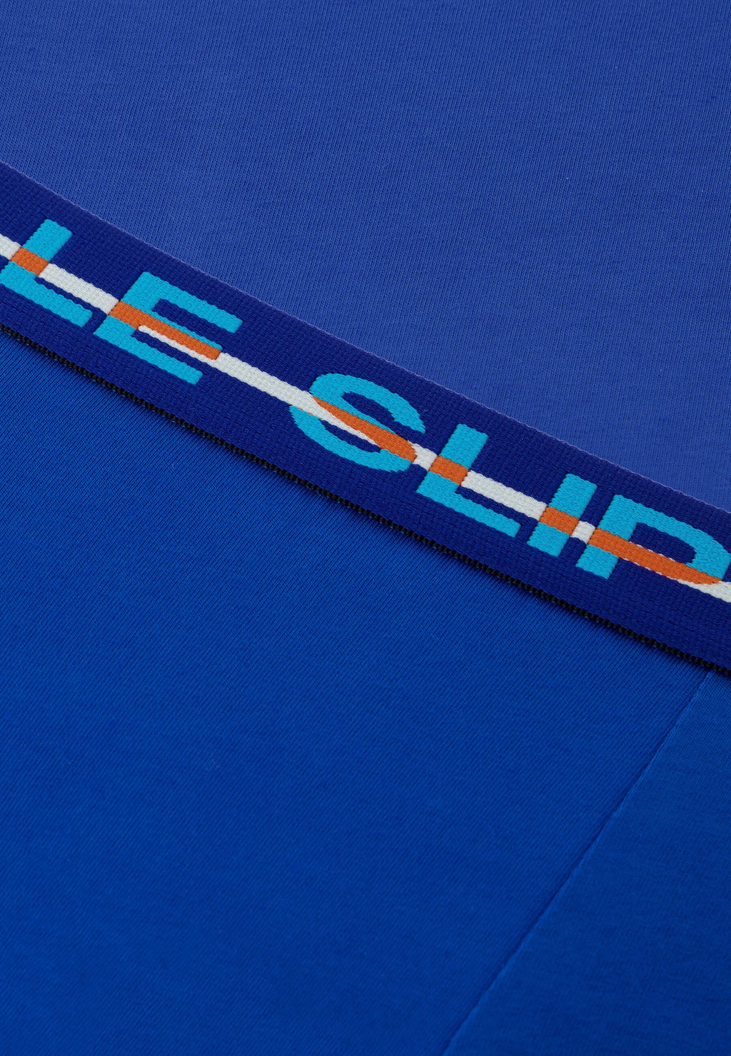 Boxer Redoutable Long En Coton - Bleu Nautique