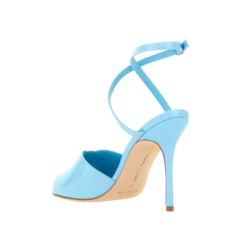 Sandales - Manolo Blahnik Hourani 105 - Blue