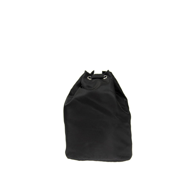 Prada Nylon and Leather Drawstring Pouch