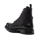 Bottes - Alexander Mcqueen Leather Lace Up  - Black