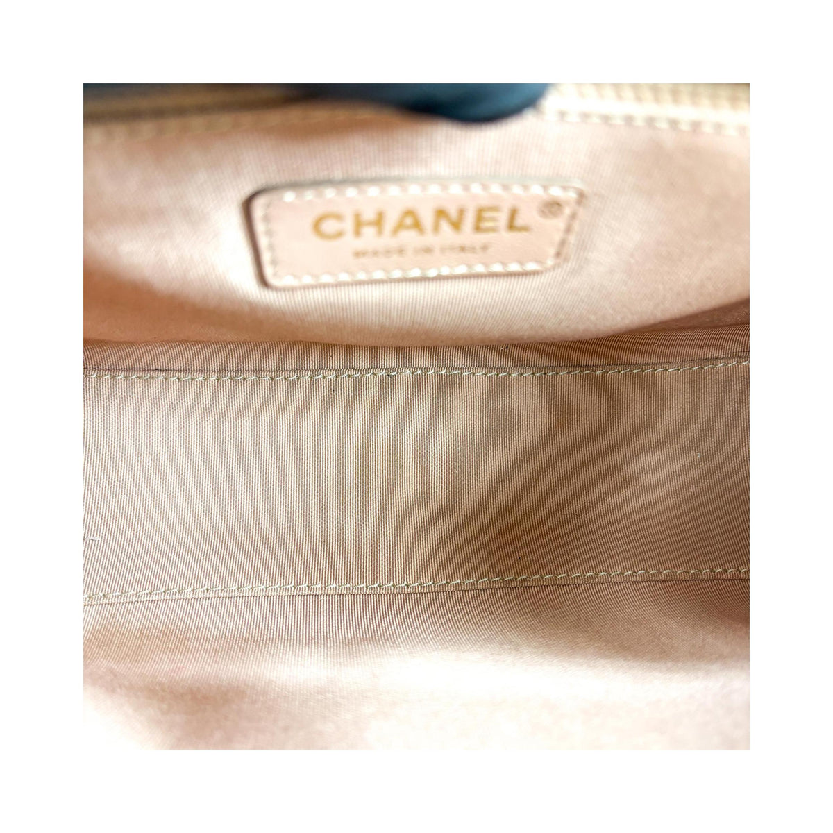 Sac À Main Chanel Label Click Flap Small Cuir - Marron