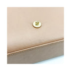 Sac À Main Chanel Label Click Flap Small Cuir - Marron