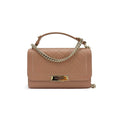 Sac À Main Chanel Label Click Flap Small Cuir - Marron