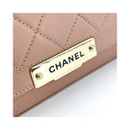Sac À Main Chanel Label Click Flap Small Cuir - Marron