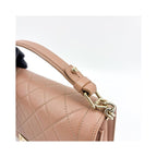 Sac À Main Chanel Label Click Flap Small Cuir - Marron