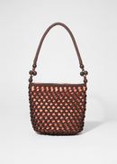 Bolso bombonera Tiana de crochet - Marrón - Mujer