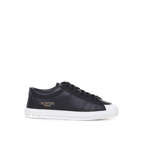 Sneakers - Valentino Garavani Leather - Black