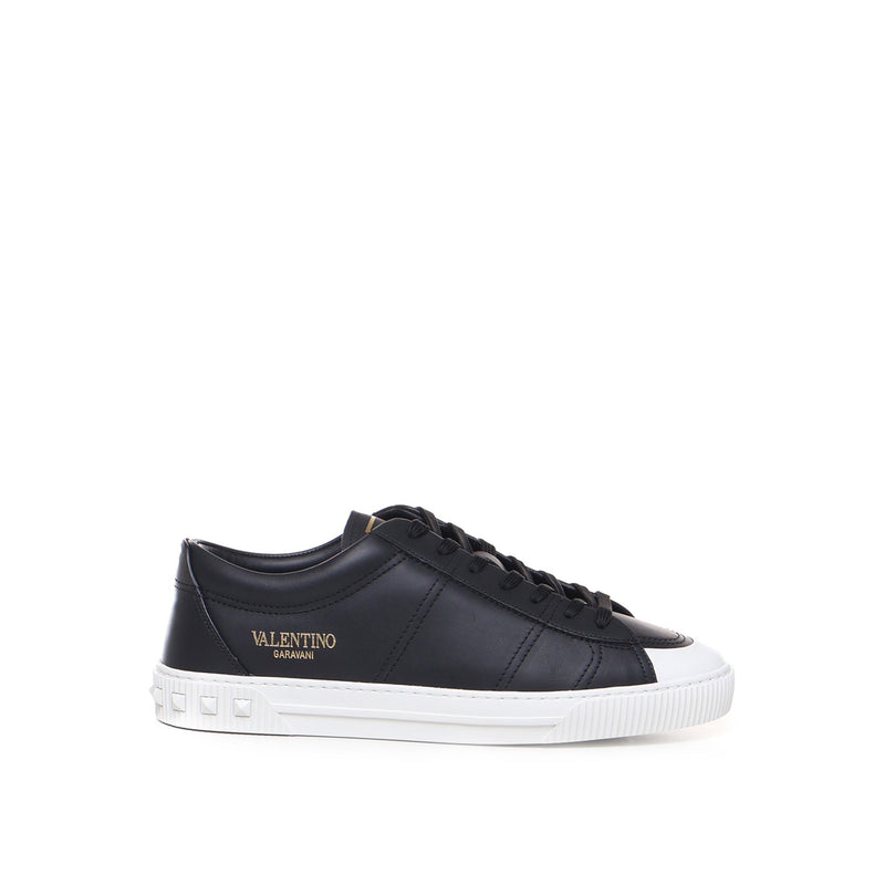 Sneakers - Valentino Garavani Leather - Black