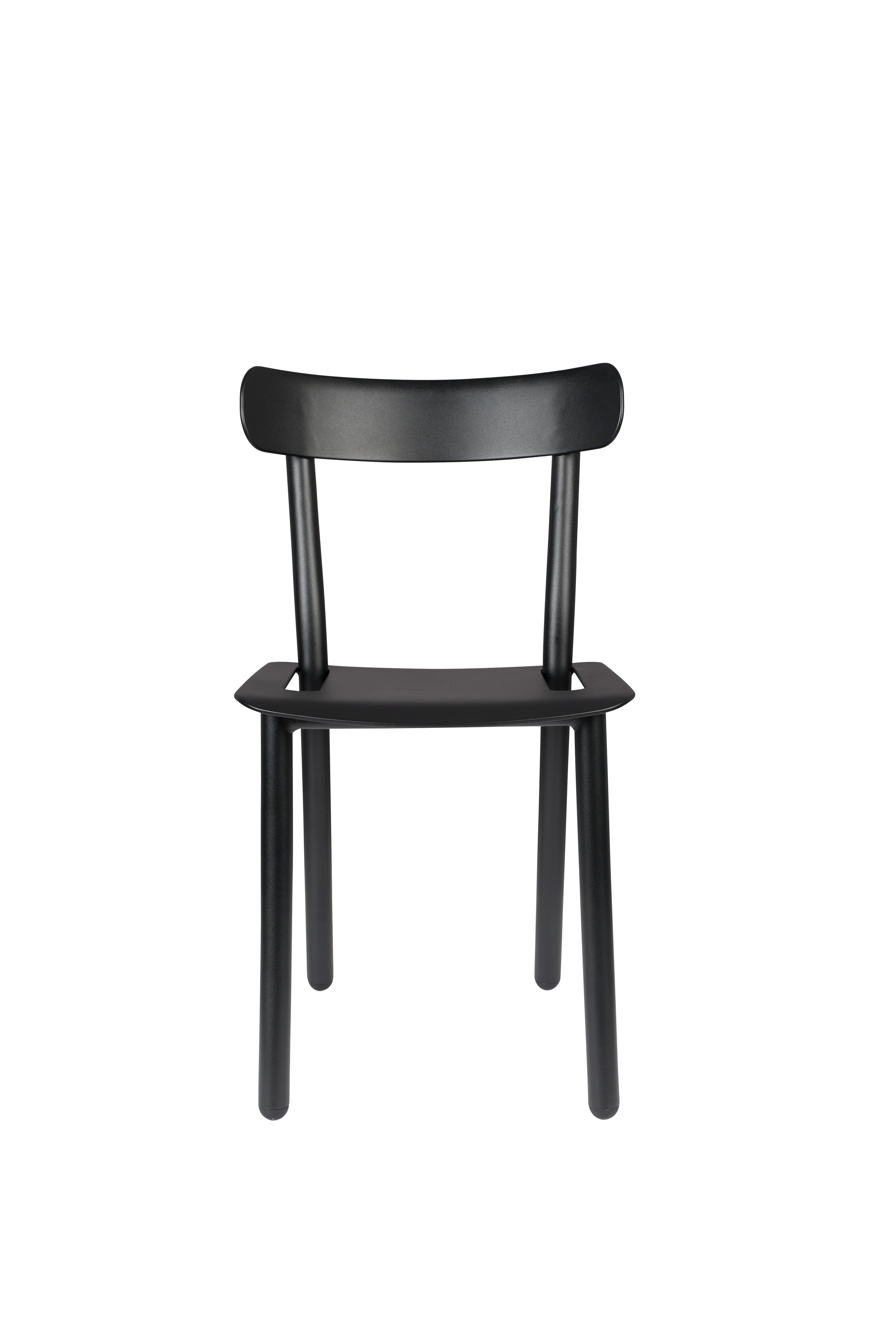 Friday - Outdoor Chair - Aluminum - Black
