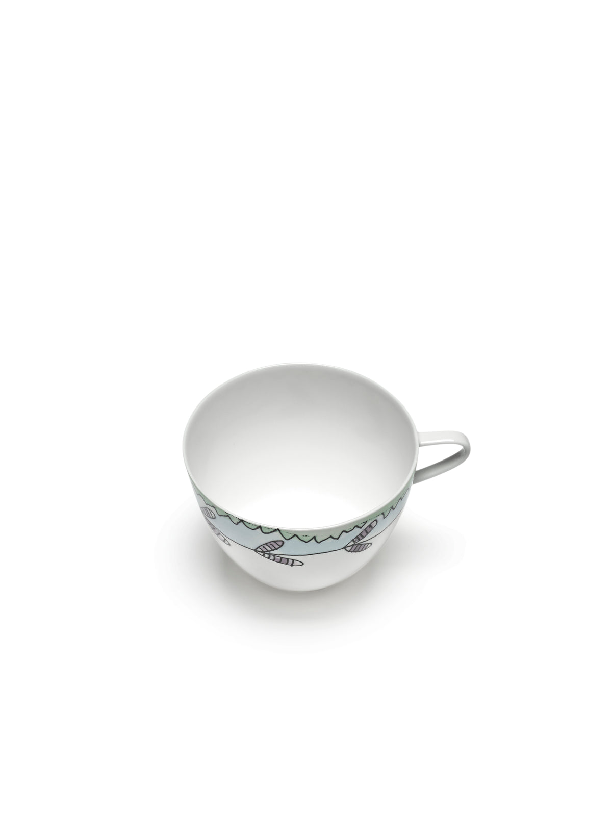 Midnight Flowers - Lot De 2 Tasses À Cappuccino - Porcelaine Bone China - Blossom Milk