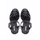 Miu Miu Caged-Toe Sandals - Black - Woman