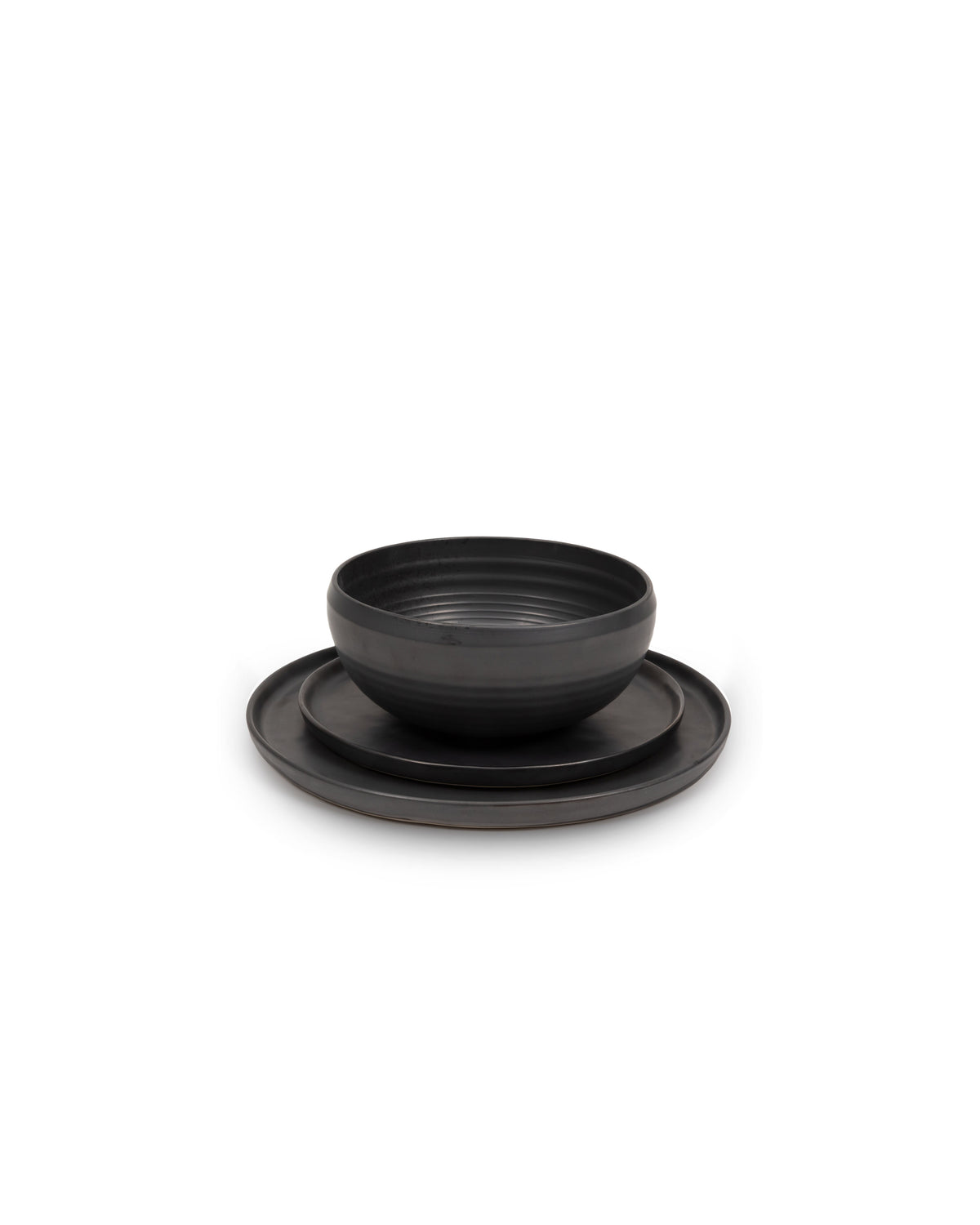 Pure - Assiette - M - Grès - Noir