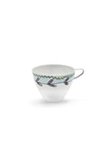 Midnight Flowers - Lot De 2 Tasses À Cappuccino - Porcelaine Bone China - Blossom Milk
