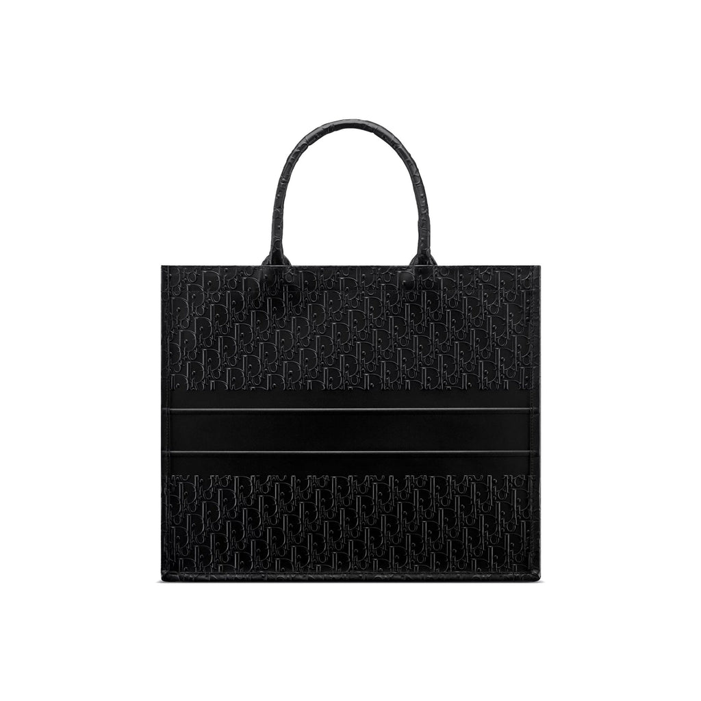 Dior - Oblique Leather Cabas - Women - Black
