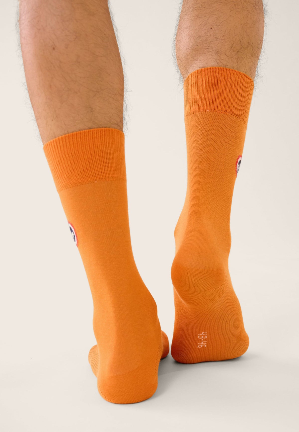 Robuste Plain Mid-Calf Socks - Pure Orange