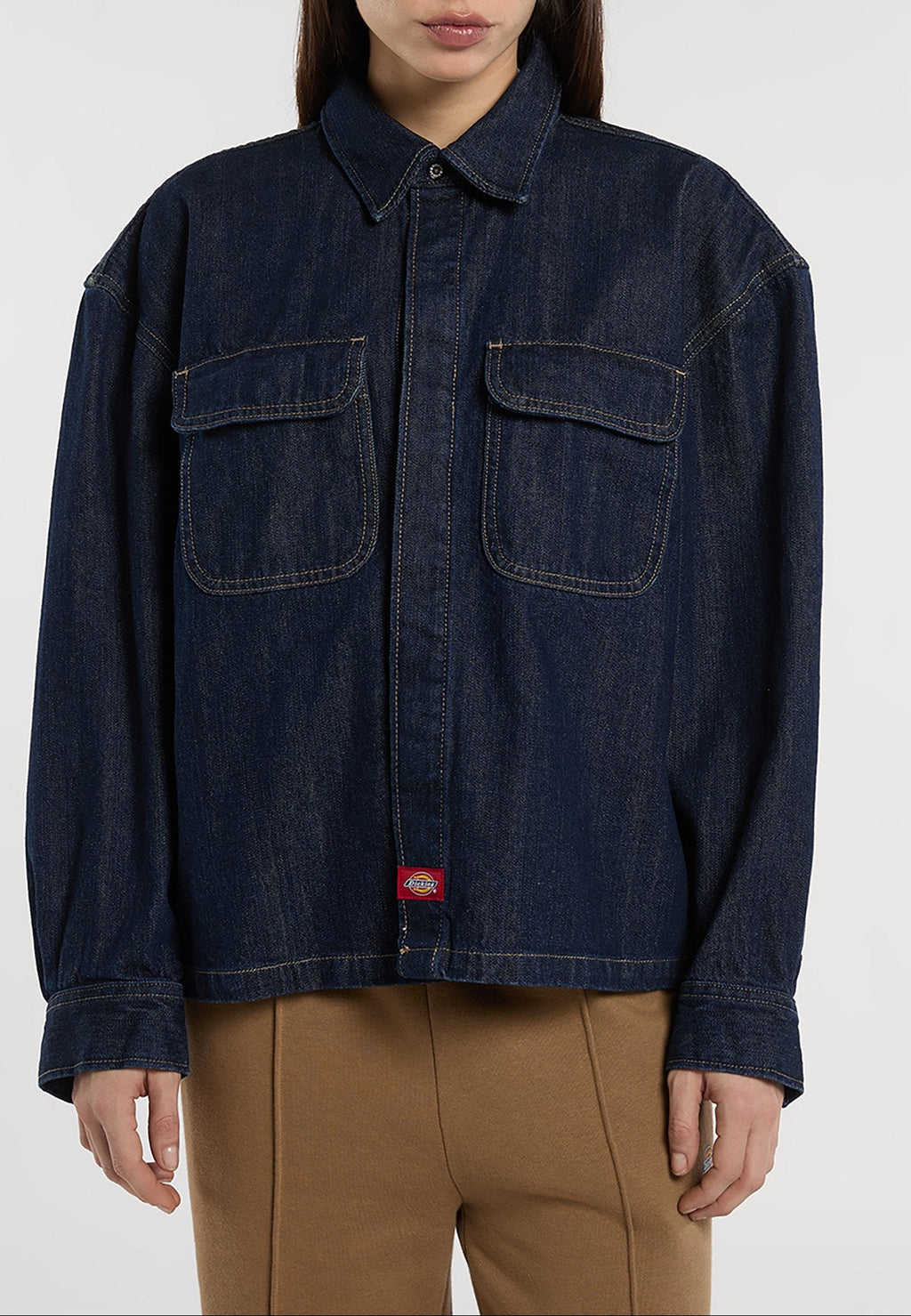 Mechanic Oversized Denim Shirt - Rinsed - Women