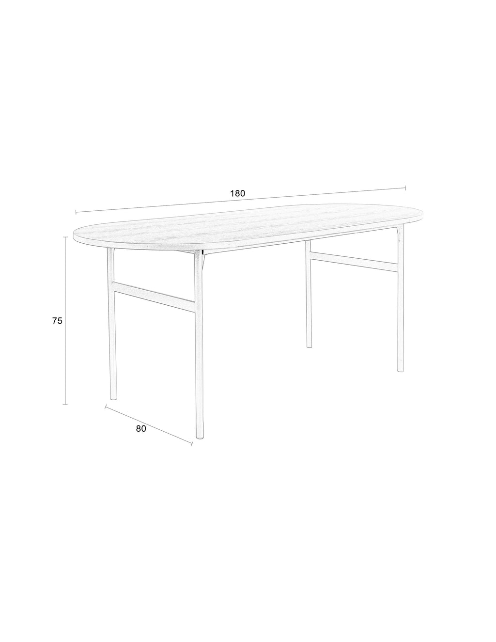 Marcio - Dining Room Table - Iron - Black