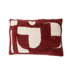 Olica - Coussin - Rouge - Coton Oeko-Tex®