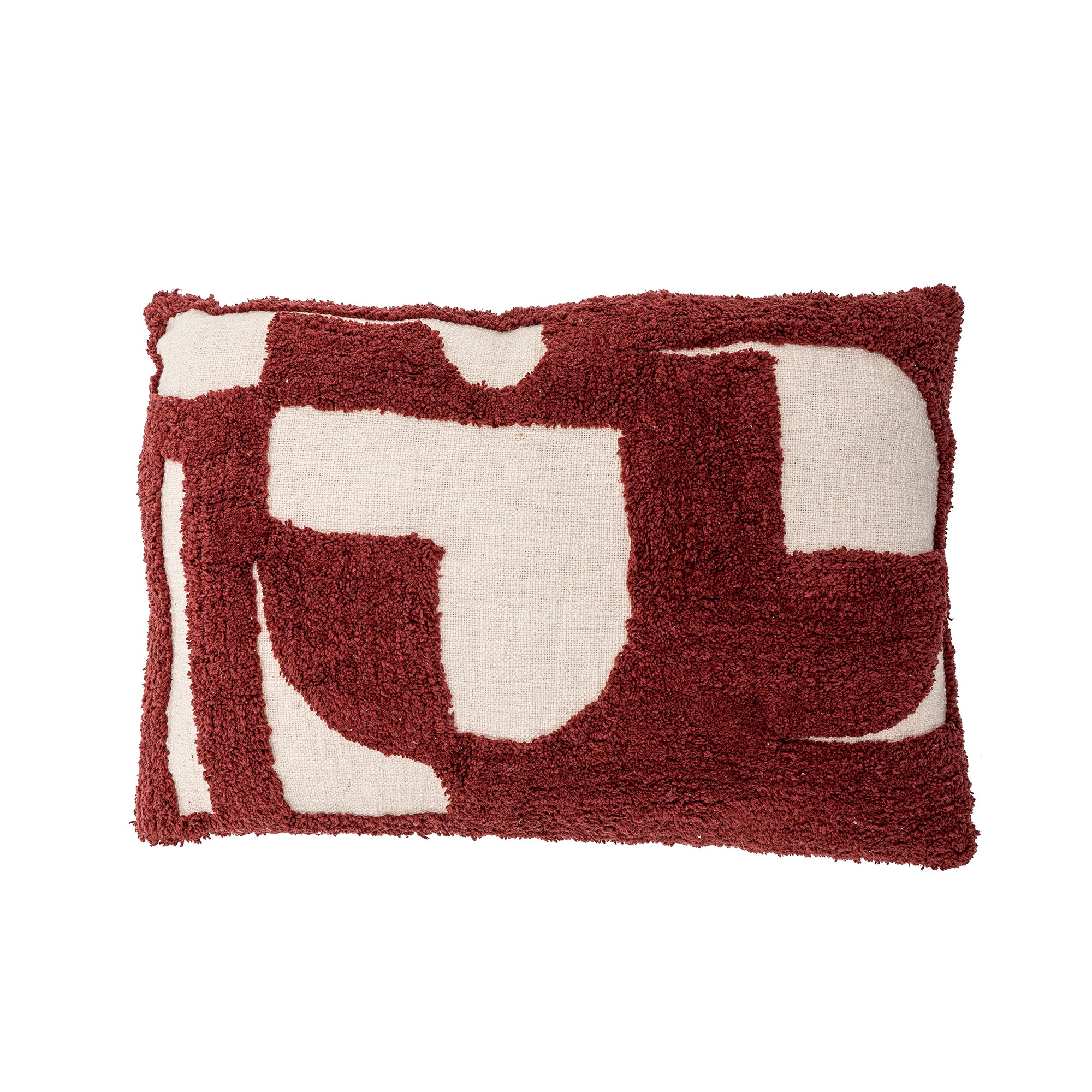 Olica - Coussin - Rouge - Coton Oeko-Tex®