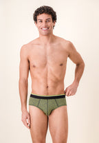 Terrible Chevron Cotton Briefs - Anise Yellow